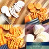 Nuovo Acciaio Inossidabile Patatine Fritte Pasta di Verdure Crinkle Cutter Lama Affettatrice Frutta Coltello di Qualità Alimentare