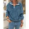 Streetwear Fashion Plus Size Plush Sweater Women Long Sleeve Zipper V-Neck Casual Pullovers Tops Autumn Winter Warm Sweater Coat X0721