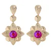 Boucles d'oreilles longues en métal strass coloré pour femmes, bijoux en cristal de haute qualité, cadeau de fête