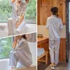 Fioday Winter Silk Satin Pajamas For Womens Long Pyjamas Loungewear Sets Two Piece Sleepwear Women Pijama Set Plus Size 5xl Q190513