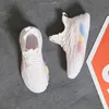 Jelly bodem regenboog oude schoenen vrouwelijke 2021 lente en zomer Koreaanse stijl vliegende geweven mesh ademend sneakers