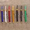 Keychains 1pcs Unisexe Anime Metal Alliage Zoro Katana Buckle Modèle Sabre Samurai Sword Keychain Scabbard Key Bague Cadeau