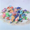 Creative Beach Shoes Flip Flop Charms Pendant For Women Girls Making jewelry DIY Necklace Keychain Earings Decoration