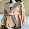 レディースアウターウールパーカーファッションジャケットサイキック要素オーバーコート女性カジュアル女性服 9 色