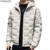 Hiver Casual Veste À Capuche Hommes Jeunesse Mode Hommes Épaissir Chaud Rembourré Coton Puffer Doudounes Manteaux avec Capuche 5XL 210522