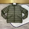 Men Stand Collar Down Coat waterproof Thin Soft Warm Parkas Black and Green size 123459838667