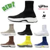 Sock 3.0 Sıradan Ayakkabılar Erkek Kadın Spor Tablosu Yürüyen Paris Lady Üçlü Black Beyaz Sarı Mavi Spor Çorap Platform Botlar Spor Ayakkabıları 36-45