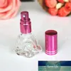 1pc 6ml Clear Glass Perfume Flaskor Spray Refillable Atomizer Rose Shaped Travel Doft Packaging