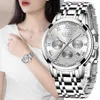 Lige Fashion Women Regarde les dames Top Brand Luxury Creative Steel Bracelet Femme Quartz Afficier Watch 210616