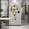 Wall Clocks Living Room Decoration Clock Modern Design Home Decor 3D Stickers Aesthetic Digital