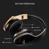 Wireless Headset Bluetooth Headphones Over Ear Stereo Bass Earphone Foldable Adjustable Gaming Earphones With Mic For PC Phone