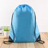 Saco à prova d'água ao ar livre Saco de cordão de nylon Backpack de cordas para as mulheres homens de armazenamento de viagem Pacote de adolescentes 3 estilos jllfgpz 492 x2