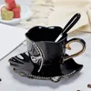 Yefine Creative Design WhileWare Керамические 3D Кружки чая с чашками и блюдами для украшения 220311