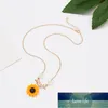 Fashion Sunflower Choker Necklace For Women Cute Flower Pearl Pendant Lady Girls Party Jewelry Accessories Gift New Charm Factory price expert design Quality