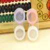 mini glasses storage box Case Soaking jar color transparent with colors left and right