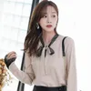 Fashion Sweaters And Pullovers Ladies Tops Lace Solid Bow Knit Women Korean Sweater Winter Harajuku 6496 50 210415