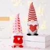 Fedex party favor cute gnome pluszowe lalki bez twarzy rekwizyty z kapturem Gnomes Decor Decor na Christmas Party Favor