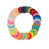 Candy Color Girl Girl Scrunchies простой стиль многоцветные эластичные волосы для подарочной вечеринки Оптовая цена