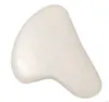 Biały Gua Sha Massage Real Natural Jade Kamienny Kamień Kształt serca do skrobania Facial and Body Skin Spa Face Face Leasing Circulation Tool