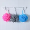 100pcs 멀티 컬러 8G / 15g / 20g / 30g 목욕 브러쉬 샤워 스폰지 Pouf Loofahs 나일론 메쉬 브러쉬 스크러버 볼 메쉬 욕조 및 쇼룸 스폰지