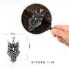 Retro oude zilveren hiphop ketting sieraden set roestvrijstalen motormotor gun uil owl vleugel boom van leven hangende kettingen met 60 cm ketting voor vrouwelijke man drop -schip