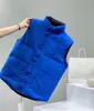 Los hombres y las mujeres de invierno abrigan el chaleco de plumón sólido sin mangas Chaquetas clásicas de plumas Weskit Chaquetas de chaleco casual Chalecos Abrigo Puffer Doudoune Homme parka