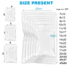 Gift Wrap Transparent Thick Plastic Self Sealing Bags For Jewelry Candy Cookie Packaging Clear Resealable Poly Bag
