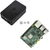 Para Raspberry Pi 4 Modelo B 4G Ram ABS Caso com Silver Heatsinks Suporte 2.4 / 5.0 GHz WiFi Bluetooth RPI DIY Kit Laptop Cooling Pads