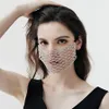 Mask Accessories Breathable Fashion Mesh Super Flash Diamond Net Red Nightclub Disco Party Decorative G5FZ726