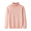 Tieners Meisjes Trui Gebreide Pullover Turtleneck Truien Jongens Kleding Winter Warm Knitwear Tops 4-14 Oudere Kinderkleding Y1024