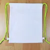 Sublimação Drawstring Saco Branco DIY Santa Sack Transferência de Calor Revestimento Sacos de Armazenamento para o Natal