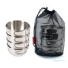 stainless steel camp cookware