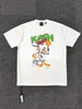 Kith Cracked Printed Bugs Bunny Basketball Series Joint Name High Street Beauty Trendy Men and Women round Neck Loose Short Sleeves T-shirt