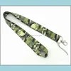 Straps Charms Cell Phones & Aessories Camouflage Cartoon Lanyard Badge Holder Keys Neck Holders Car Key Id Card Mobile Phone For Men Drop De