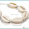 Natuurlijke shell Anklet Chain Women bedelarmband mode -accessoires sieraden sieraden