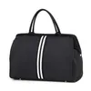 Striped Travel Bag Gym Fitness Bagage Bagage Resa Duffle Sac de Sport Handväska för Kvinnor Män Utomhus Sport Axelväska Xa46a Q0705