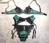 NXY sexy set Wriufred Lace Satin Push Up Bra and Briefs Perspective Lingerie Three-piece Bralette Ladies Underwear 1202