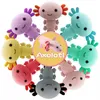 20 centimetri Del Fumetto Axolotl Peluche Bambola Giocattolo Animale Peluche Figure Bambole Rosa Axolotl Farcito Per Bambini Regali Di Natale1142130