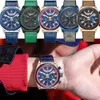 Curren Nouvelle mode Cuir Quartz Montres-bracelets pour hommes 2021 Chronographe de luxe avec aiguilles lumineuses Horloge Montres-bracelets mâles Q0524