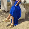 Летние пляжные женские шлепанцы на массивном каблуке Menore на платформе, шлепанцы из искусственной замши с открытым носком, дизайнерские сандалии на мягкой подошве, обувь Y2K, тапочки 589