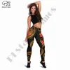 Leggings pour femmes PLstar Cosmos Est femmes 3Dprint tatouage Tribal Samoa Plus taille américaine entraînement pantalon mince Sexy Fitness