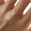 Natural Moonstone Rings Gold Filled Jewelry Handmade Minimalism Knuckle Jewelry For Women