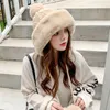 Шапочка/кепки черепа женский фальшивый мех вязаный шляп Bobble Beanie Hat Pom Pom Ball Shaiing Cap Cap Furry Delm22