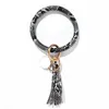 Newbangle KeyChain PU Tasselbracelet Beard Barding Snakeskin Кожаные круглая кисточка Браслеты Клайнги EWE5403