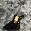 Custom High Gloss Black F Rose Elektrische Gitaar Destroyer Duplex Tremolo-systeem