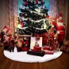 Christmas Decorations Tree Skirt White Carpet Faux Fur Floor Mat Cover For Home 2021 Xmas Year Party Decor