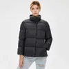 Schinteon Light Down Jacket Stand Collar 90% White Duck Coat Casual Loose Winter Outwear High Quality 8 Colors 210923