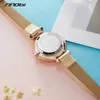 Sinobi New Fashion Women Watch Luksusowy Diament Cienki Zielony Skórzany Zegarek Japoński Quartz Wristwatch Ladies Watch Gift Montre Femme Q0524