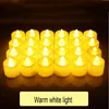 Candele senza fiamma Realistiche LED multicolore Luci da tè a batteria Flash fisse Candela finta elettrica Compleanno romantico Matrimonio Decorazione natalizia TR0027