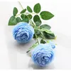محاكاة الفاوانيا زهرة الاصطناعي متعدد الألوان الأحمر الأبيض الأزرق المنزل الزفاف الديكور الجميلة وهمية زهرة البلاستيك الفاوانيا rrd12165